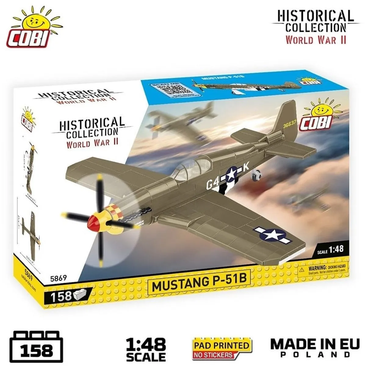 Cobi Mustang P-51B Bouwmodel 1:48
