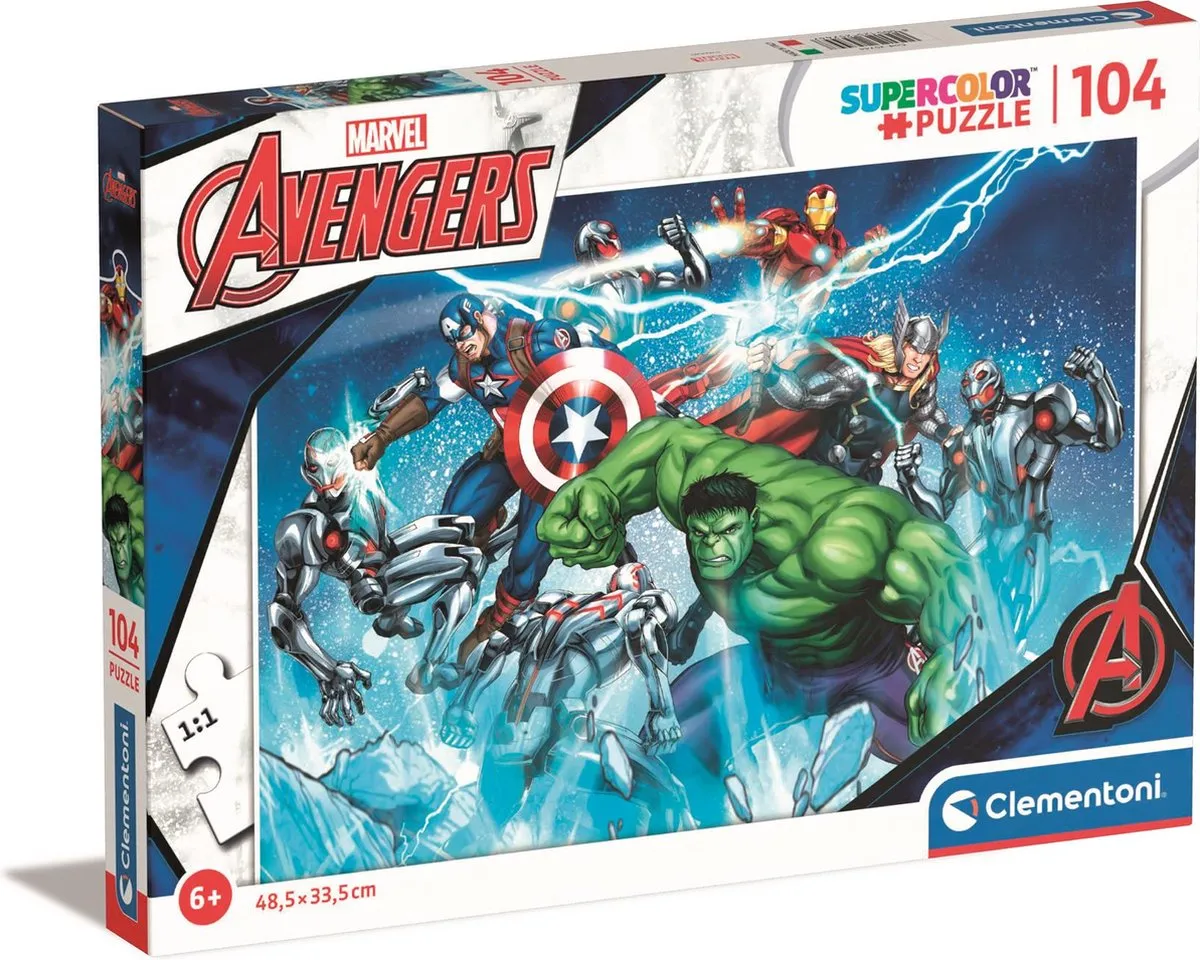 Clementoni Marvel Avengers Puzzel 104 Stuks