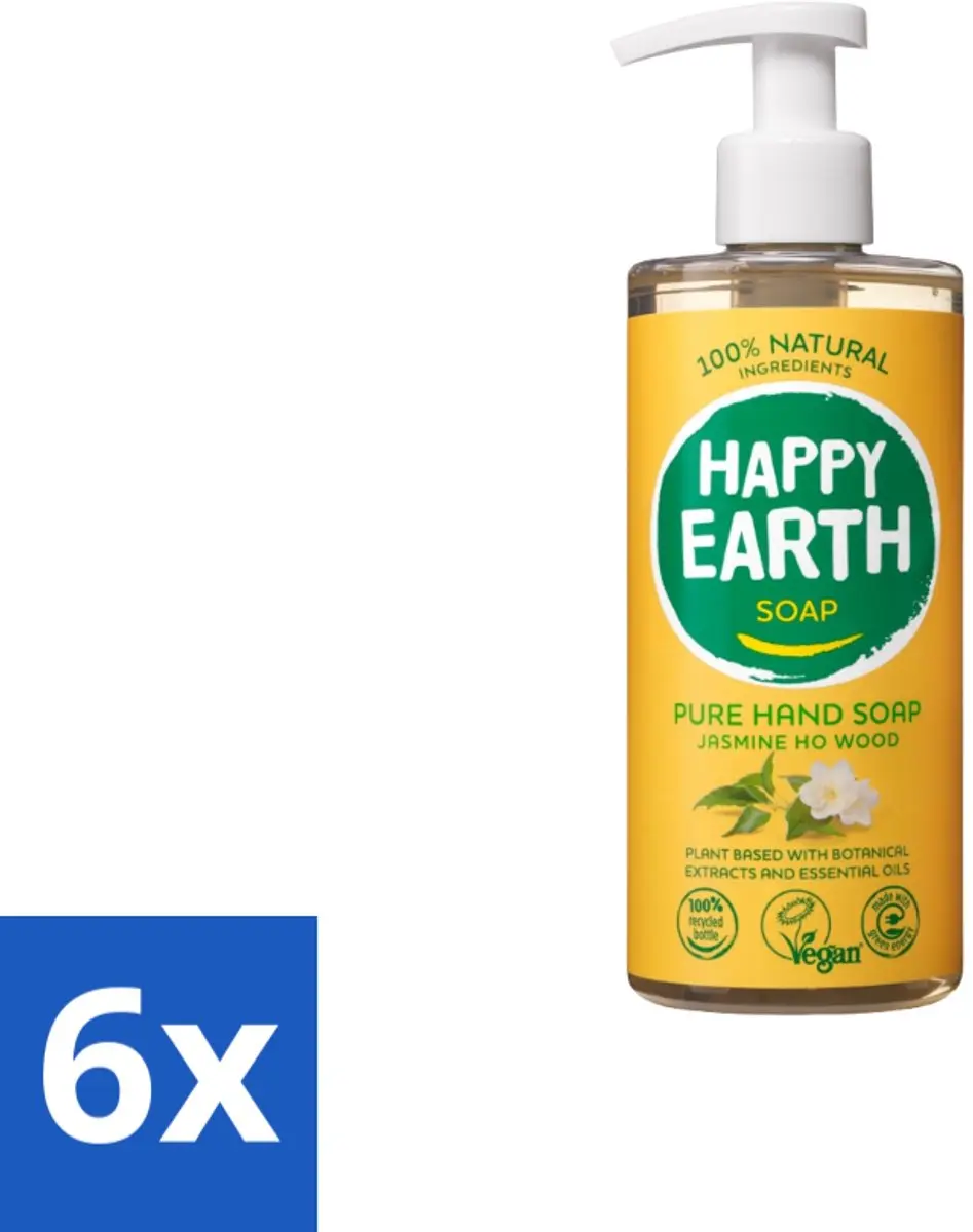 Happy Earth Handzeep Jasmijn Ho Wood 300ml