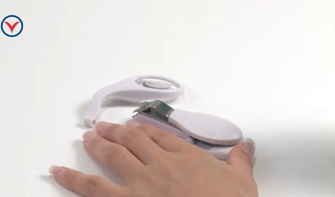 Vitility Nagelknipper met Vergrootglas - Wit/Blauw