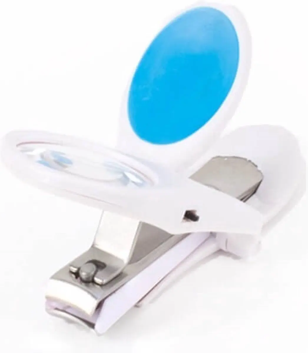 Vitility Nagelknipper met Vergrootglas - Wit/Blauw