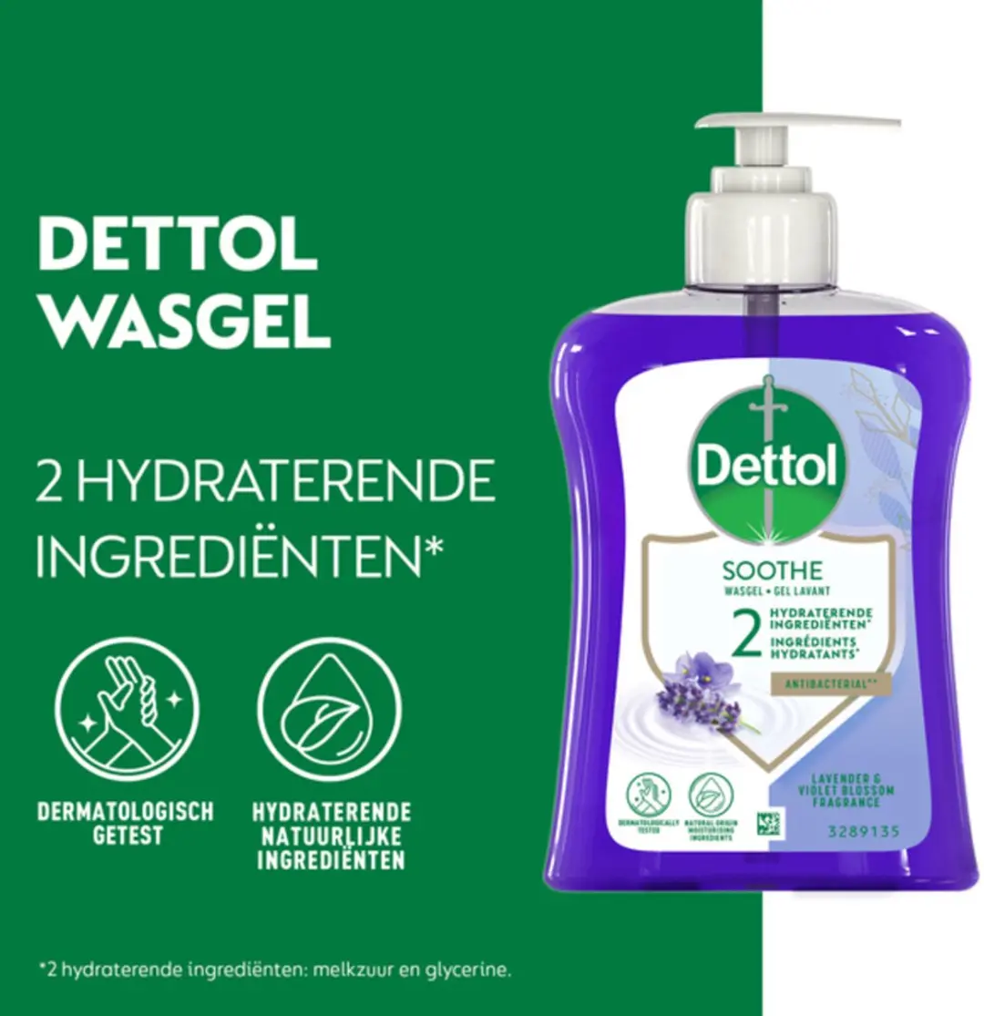 Dettol Handzeep Verzachtend Lavendel 250ml - 15 Stuks