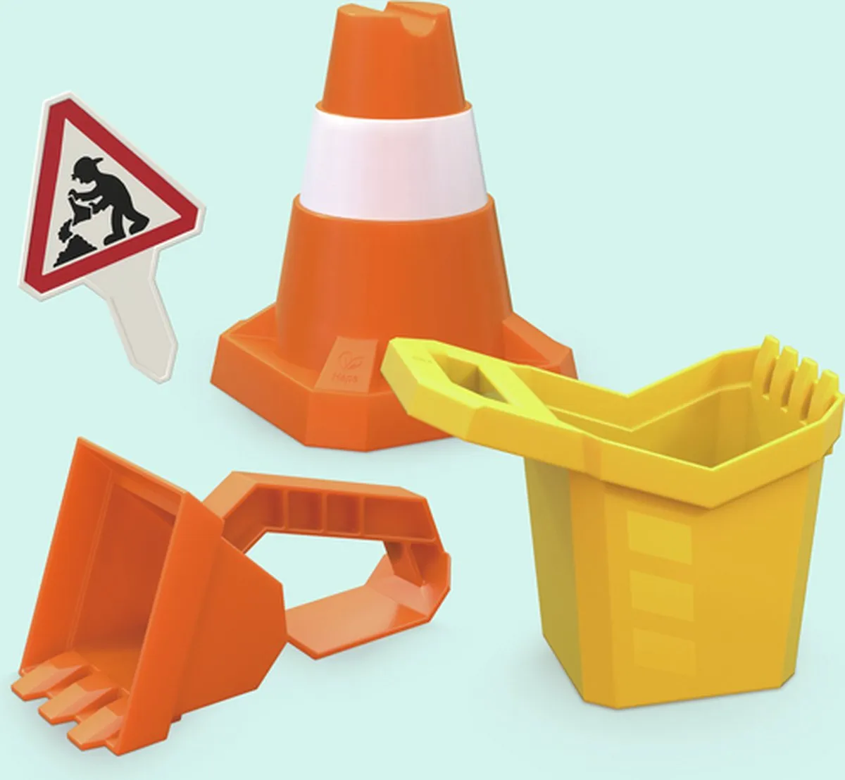 Hape Sandspielzeug-Set Baustelle E4097
