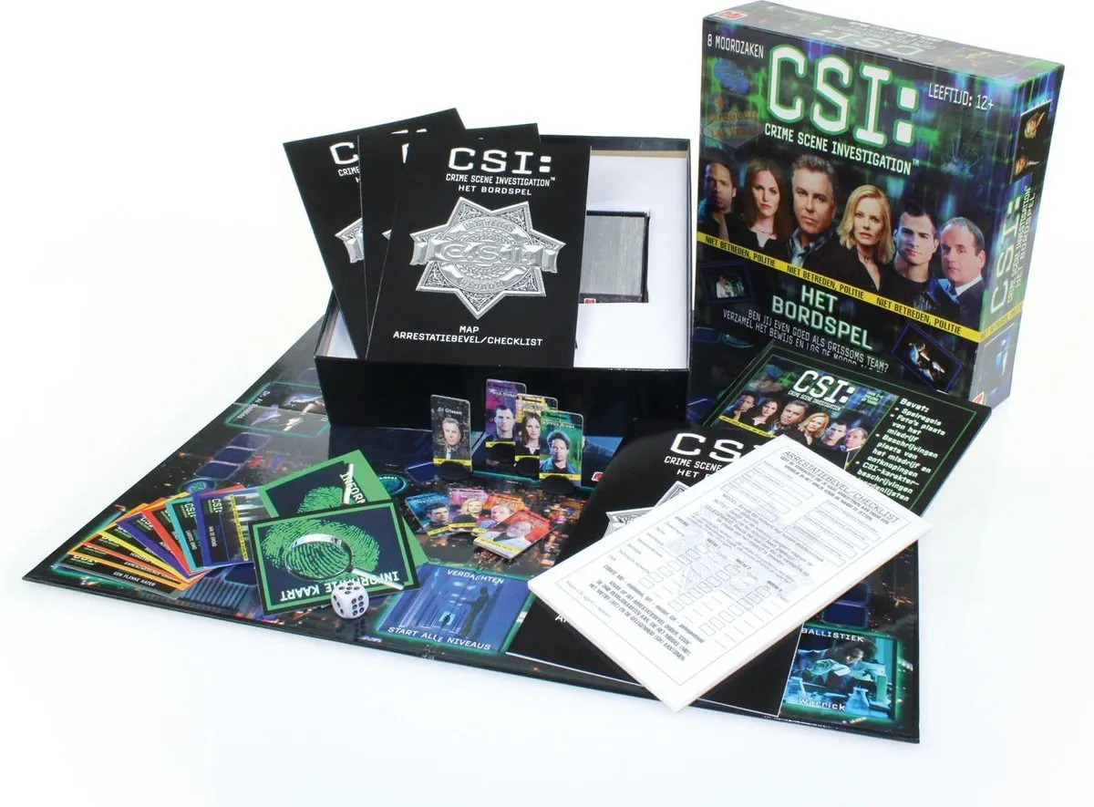 Jumbo CSI Crime Scene Investigation Bordspel - 4 Spelers