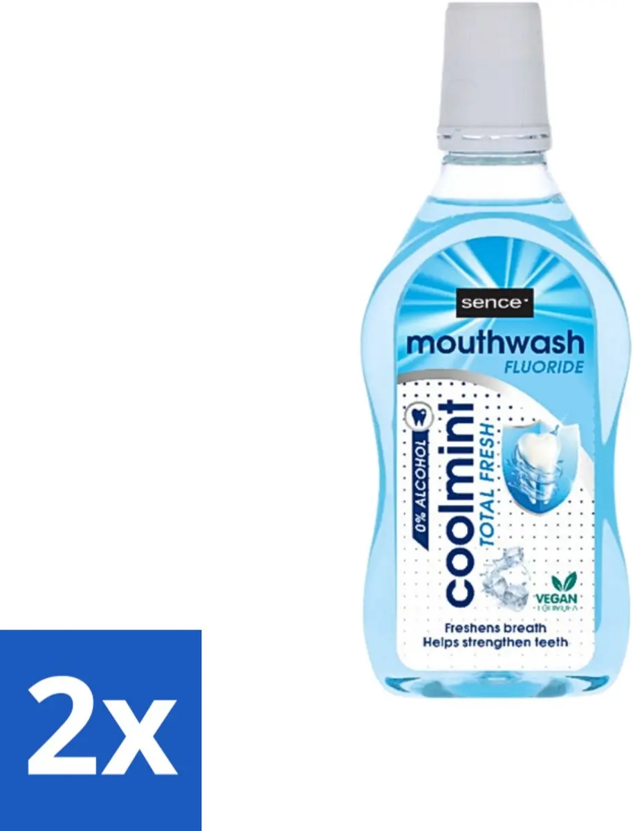 Sence Fresh Coolmint Mondwater 1000ml (2x500ml)