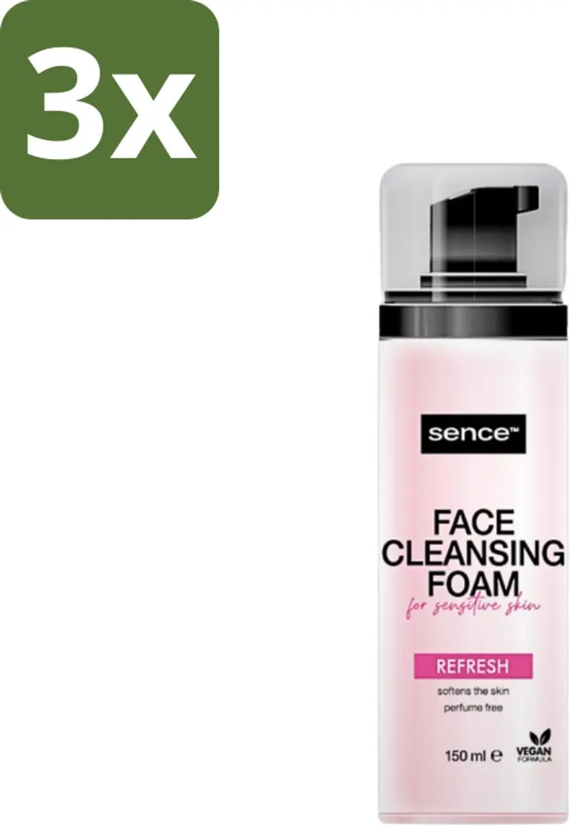 Sence Gezichtsreiniger Foam 150ml - 3 Stuks