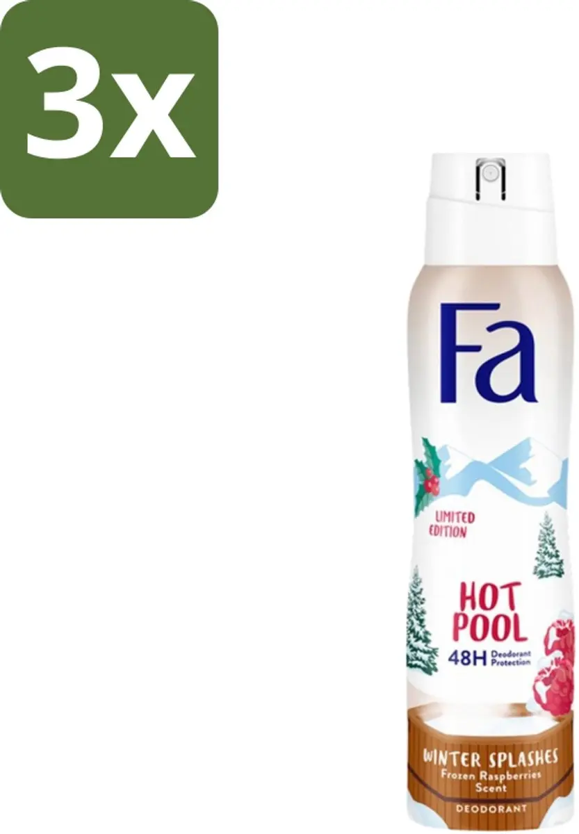 Fa Deospray Winter Splashes Frozen Raspberry