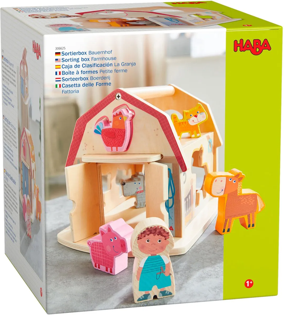 Haba Sorteerbox Boerderij - 7-delig Meerkleurig