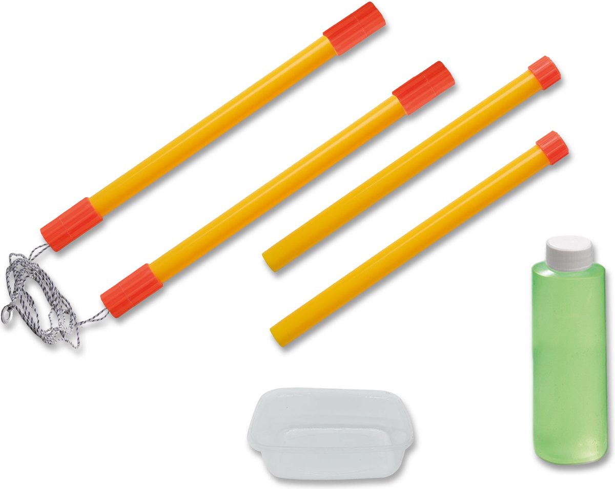 SES Creative 02323 Mega Bubbles met XXL Stokken - Extra grote bellenblazen met handige tool