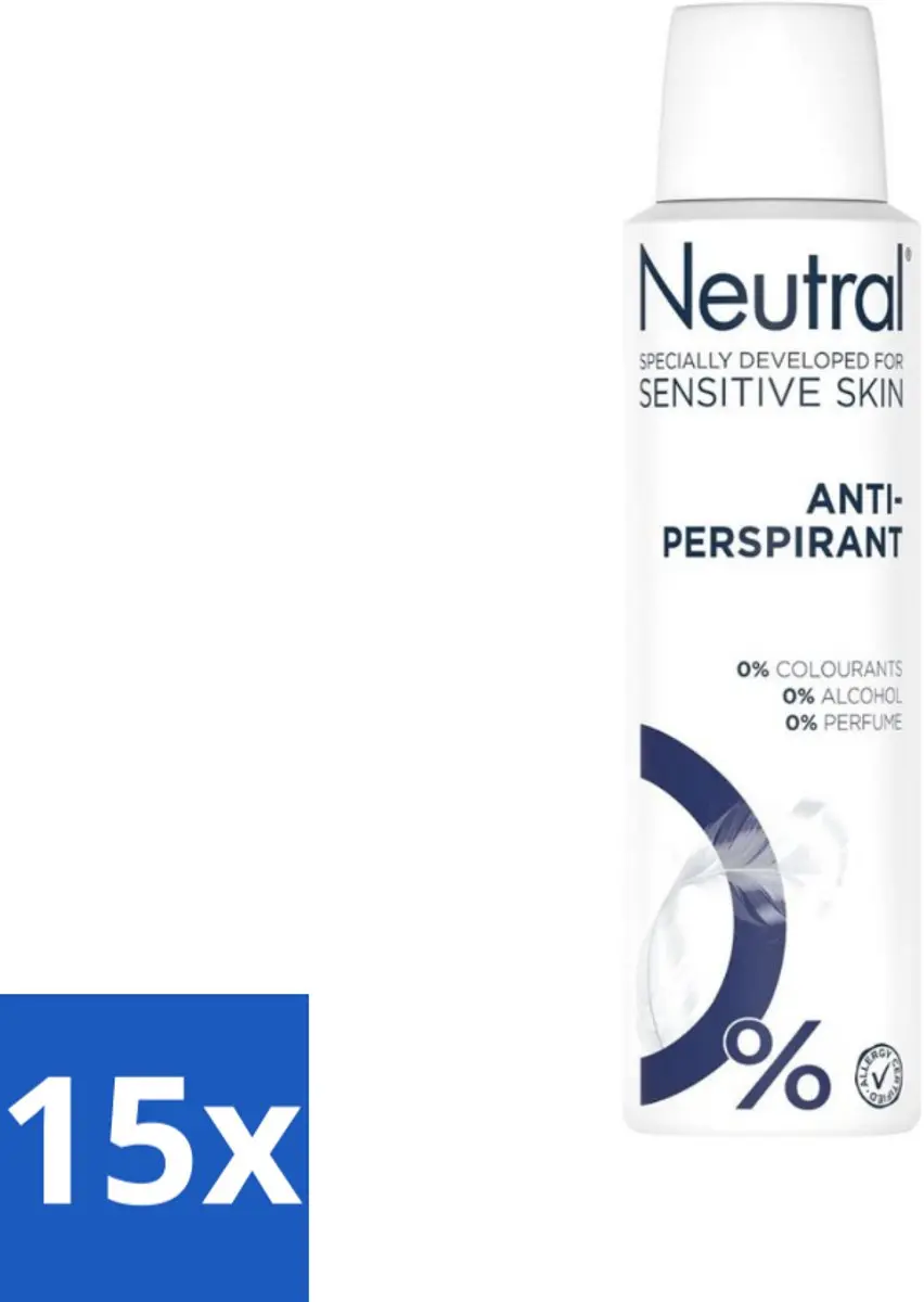 Neutral Deodorant Spray Anti-perspirant Gevoelige Huid 150ml