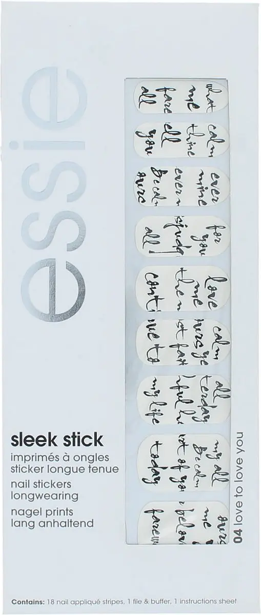 essie Love To Love You Nagelstickers