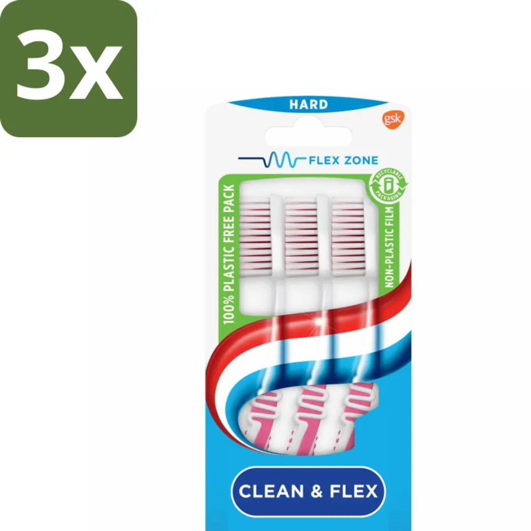 Aquafresh Clean & Flex Hard Tandenborstel