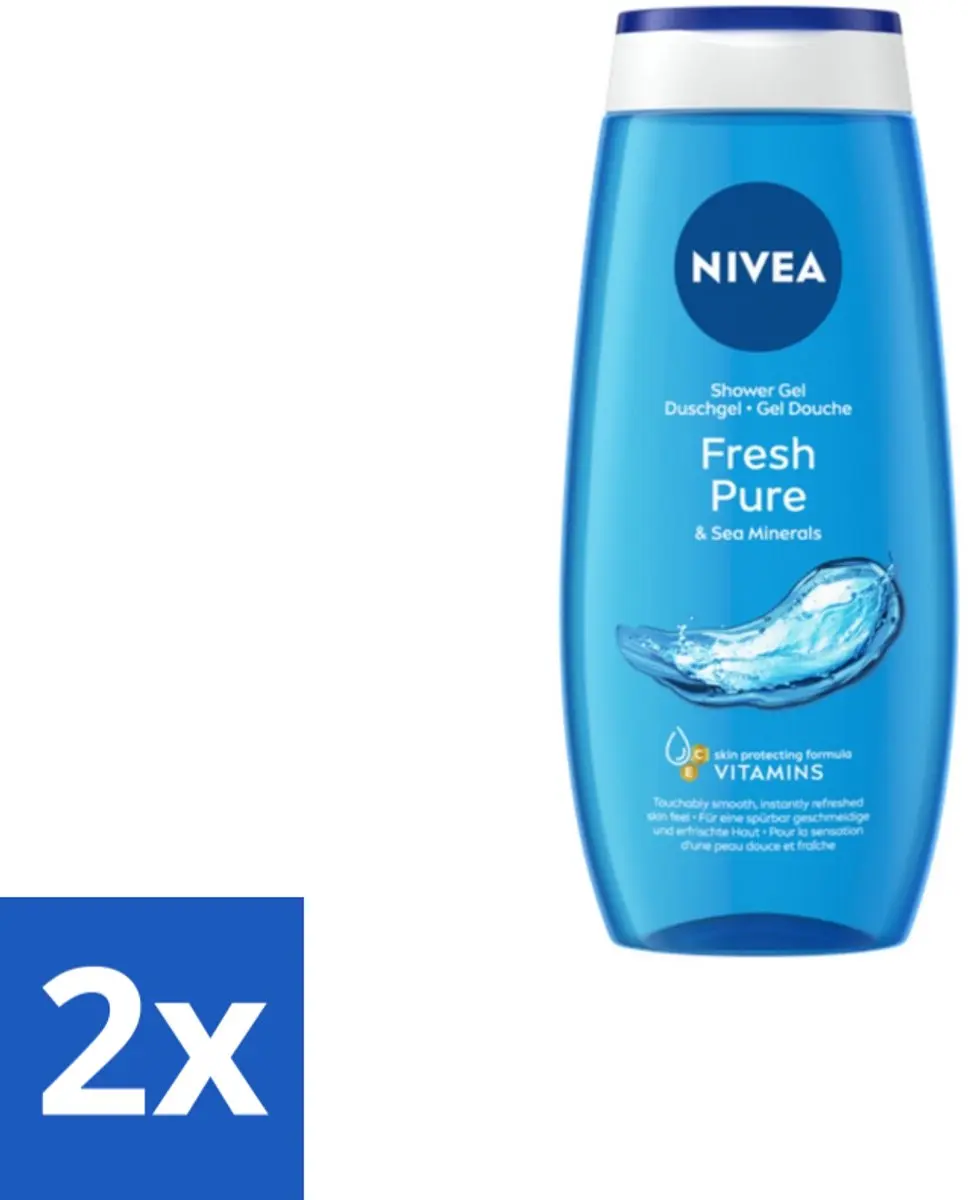 2 x NIVEA Douchegel Fresh Pure 250 ml