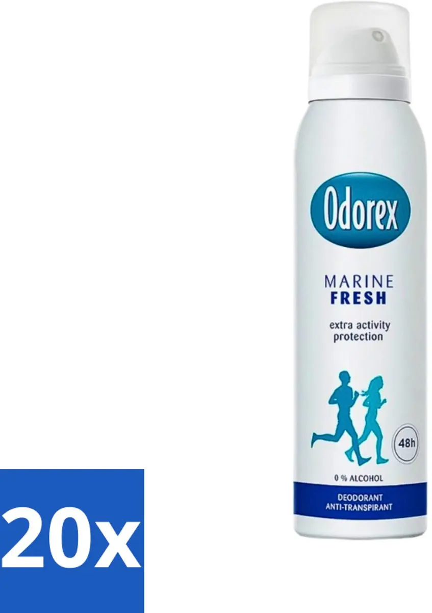 Odorex Deodorant Spray Marine Fresh 150ml - 20 Stuks