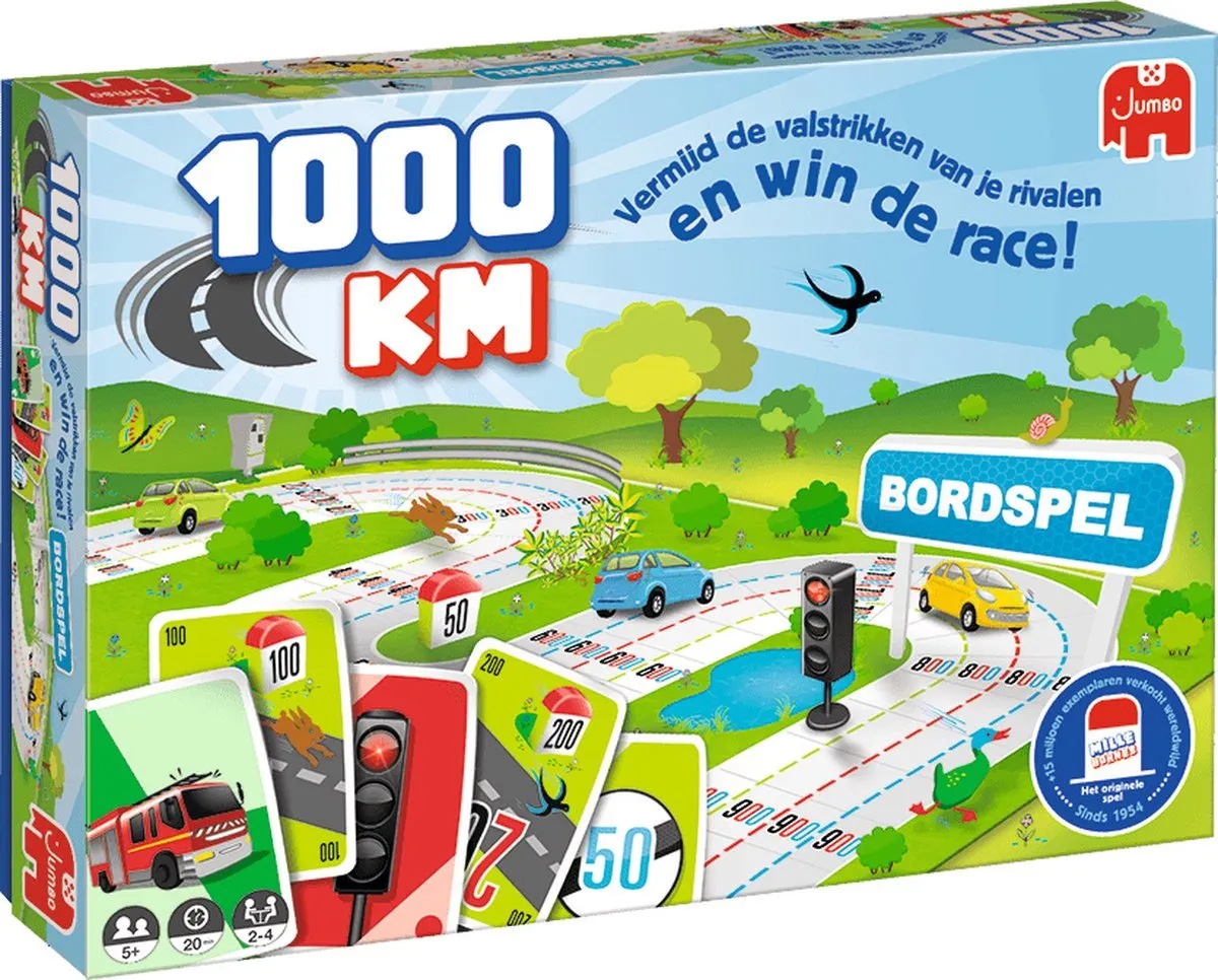 Jumbo 1000KM Bordspel - 2-4 Spelers