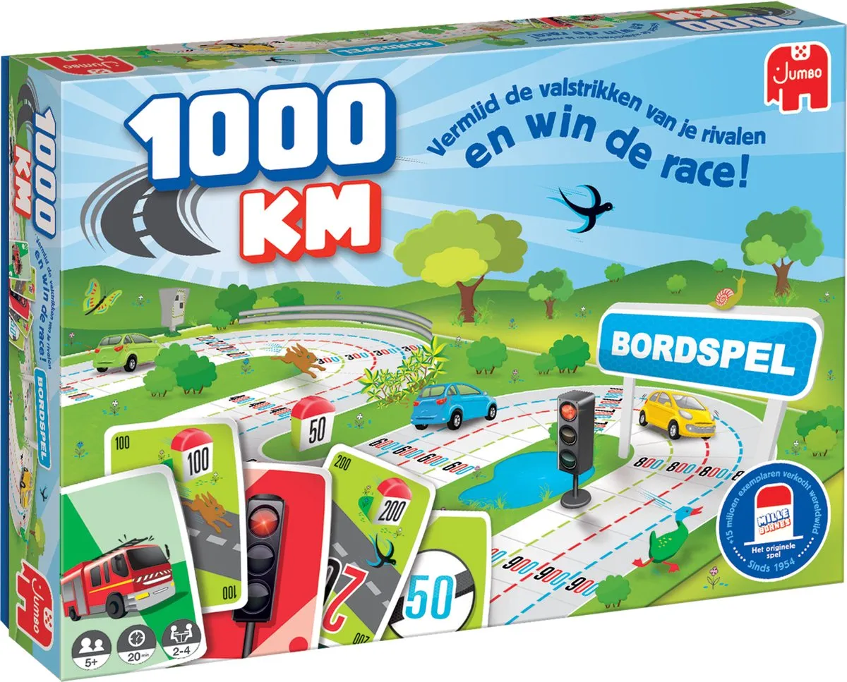 Jumbo 1000KM Bordspel - 2-4 Spelers