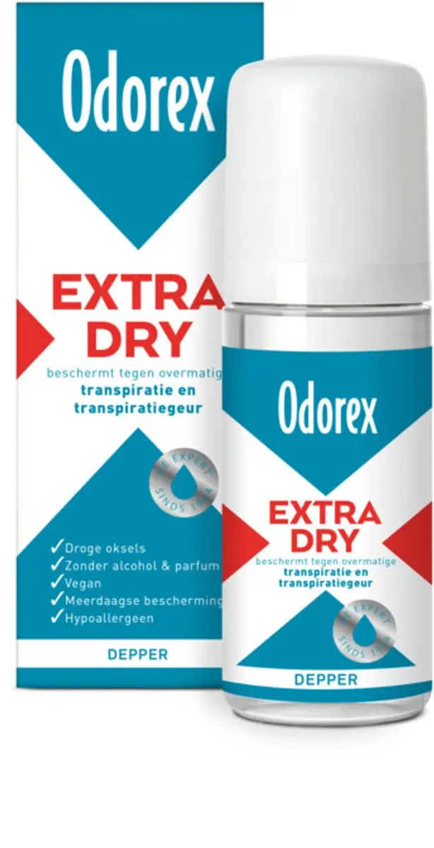 Odorex Depper Deodorant Roller Extra Dry 50ml - 200ml (4x50ml)