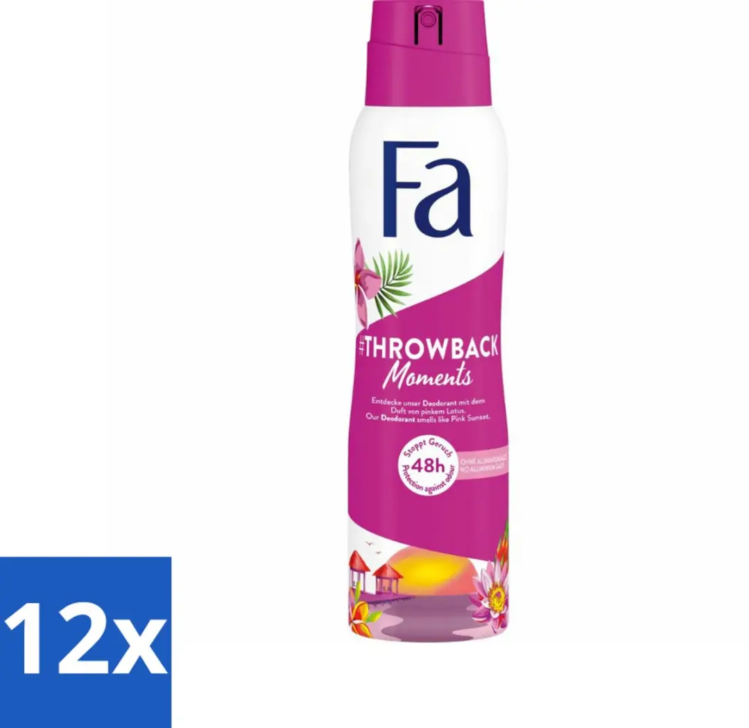 Fa Deodorant Spray Throwback Moments Roze Lotus 150ml