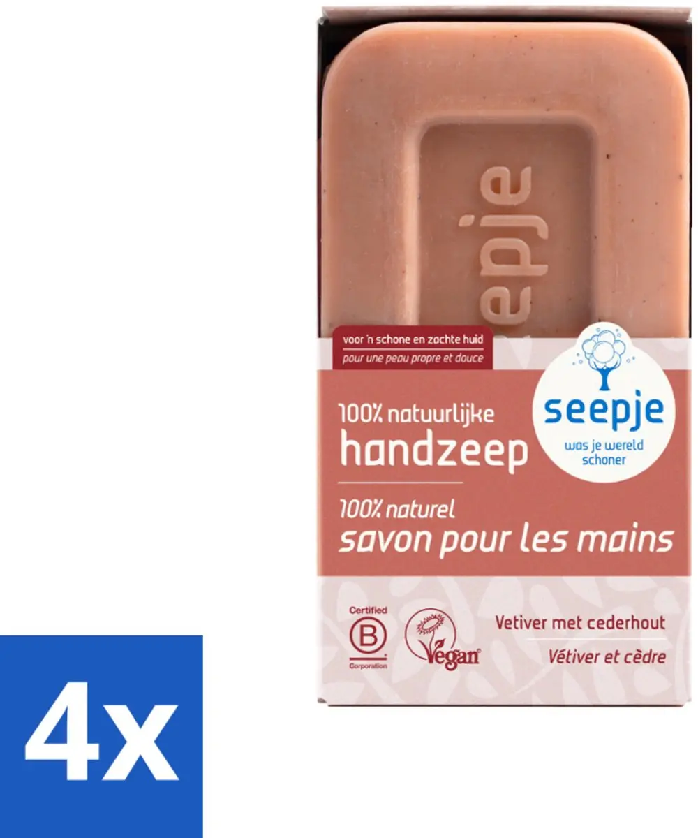 Seepje Vetiver met Cederhout Handzeep 480g