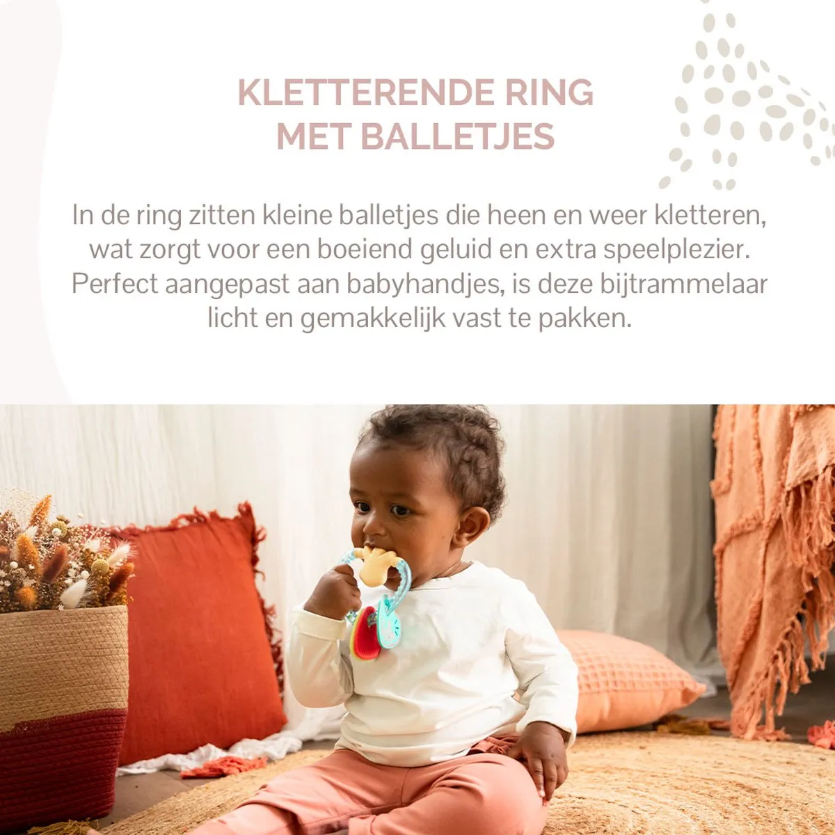 Sophie de Giraf Heart Bijtring/Rammerlaar - Blauw/Rood/Geel