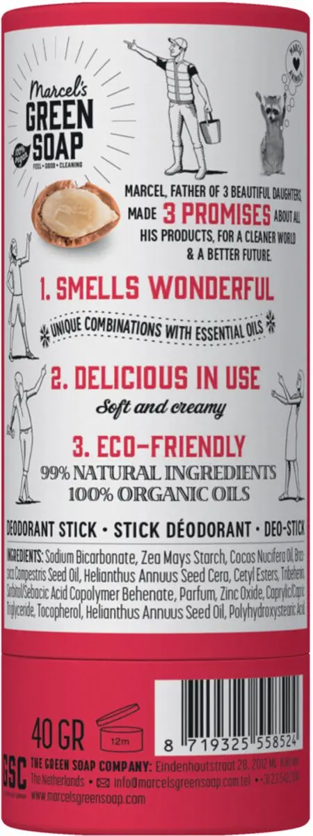 Marcel's Green Soap Deodorant Stick Argan & Oudh 40g - 20 Stuks