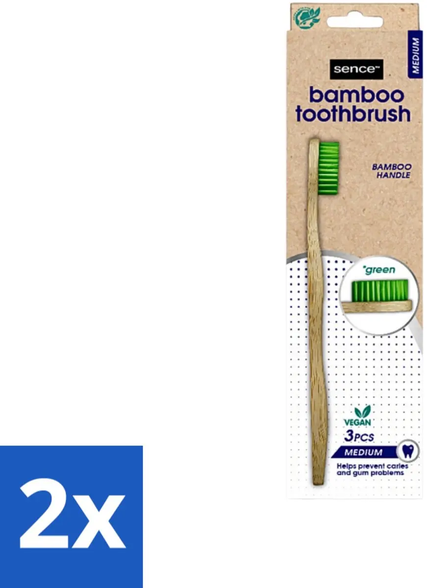 Sence Bamboo Groen Tandenborstels