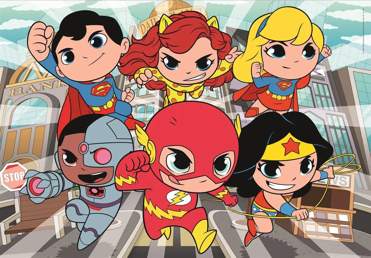 Clementoni DC Comics Kinderpuzzel 104 Stukjes - Multikleur