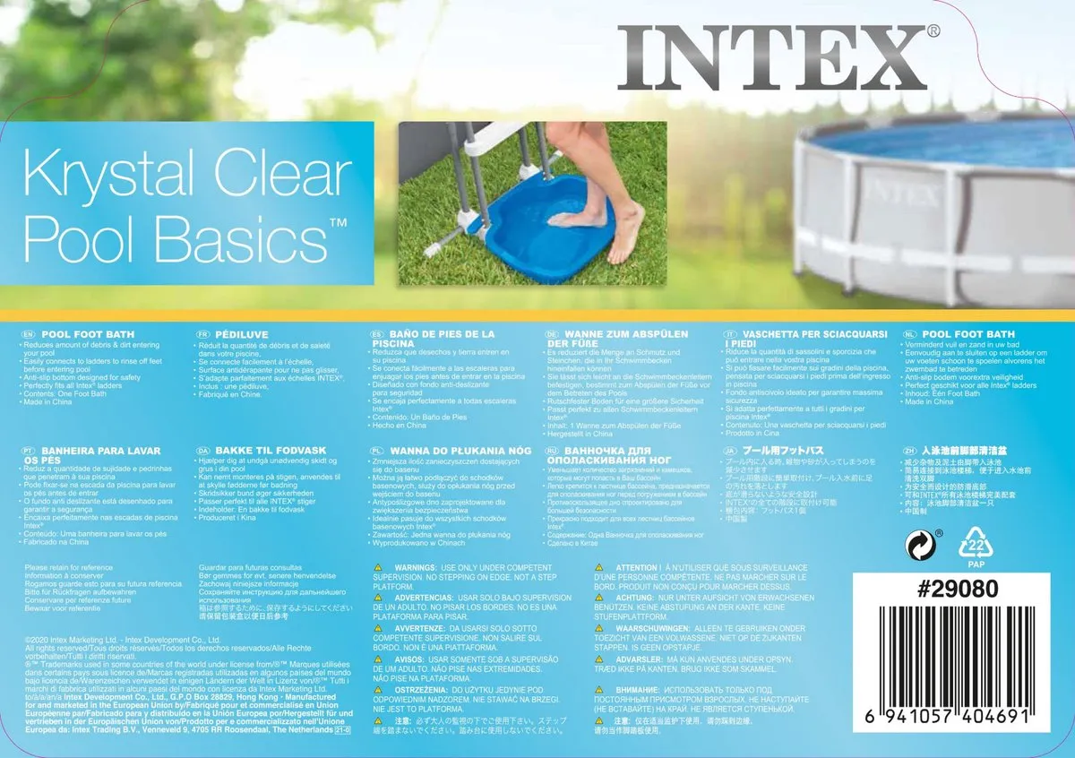 Intex Voetenbad Blauw