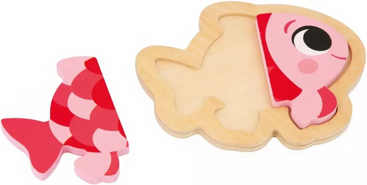 Janod Houten Puzzelset Huisdieren 7115 - 14 Stukjes