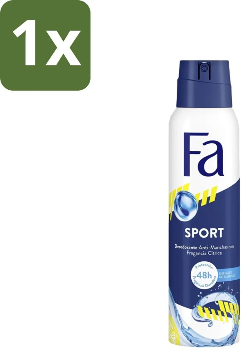 Fa Deodorant Spray Sport Citroen 150ml - 48u Bescherming