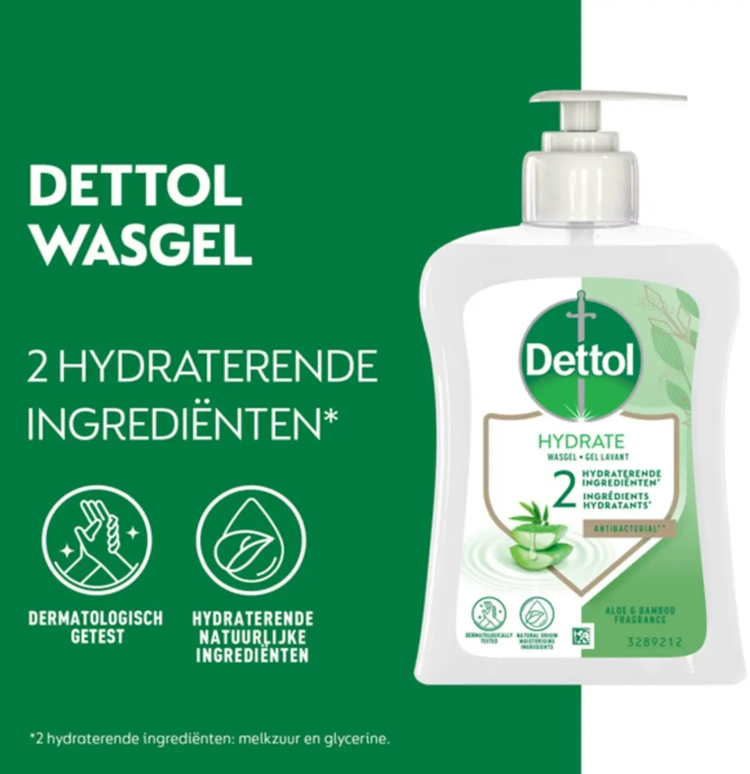 Dettol Handzeep Aloë Vera 250ml - 12 Stuks