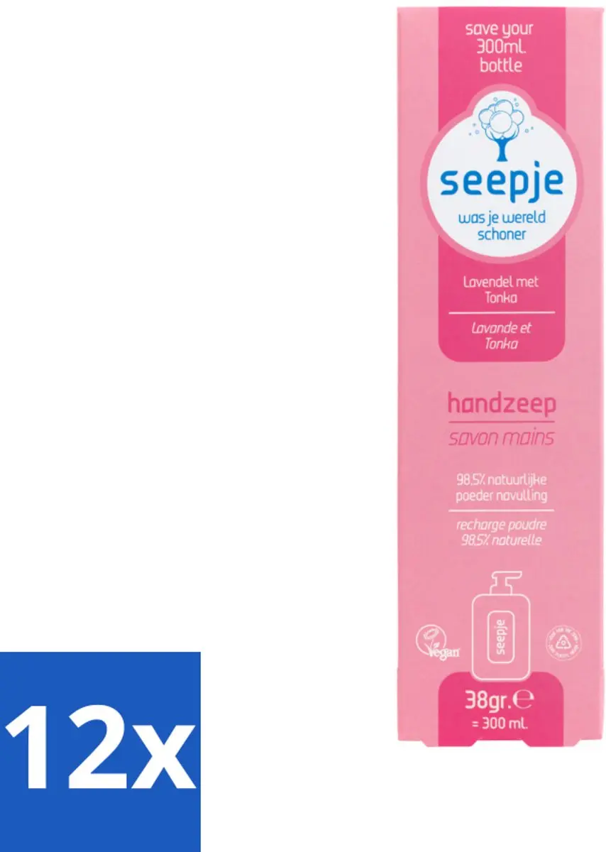 Seepje Handzeep Lavendel met Tonka Navulverpakking