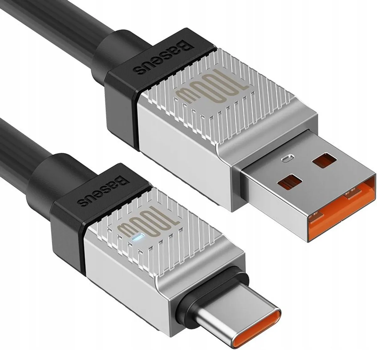 Baseus USB-C-kabel 2m 100W PD - Grijs/Zilver/Zwart