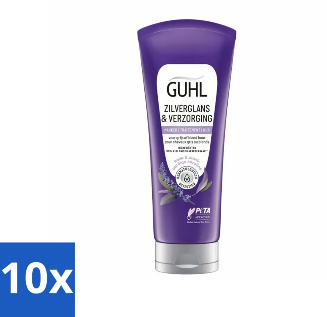 Guhl Haarmasker Zilverglans & Verzorging Anti-Geel 200ml