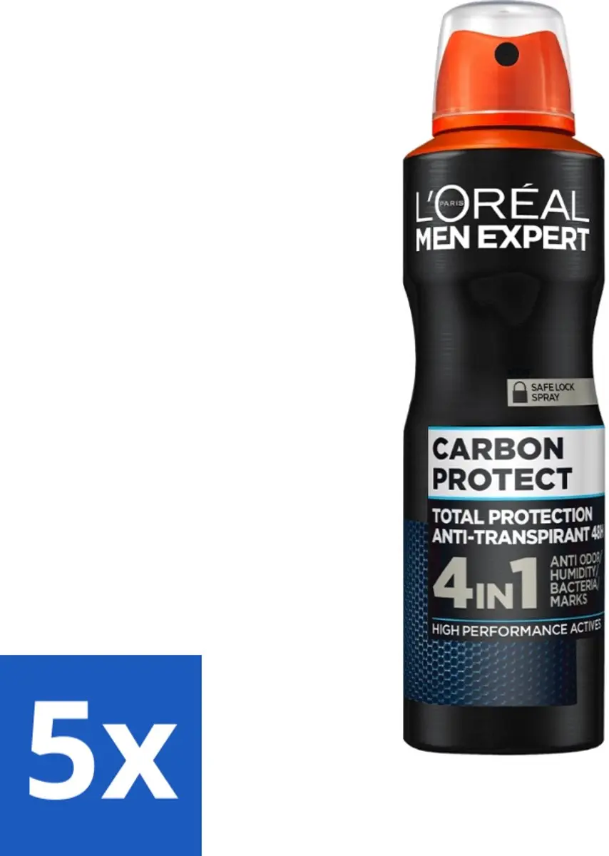 L'Oréal Men Expert Deodorant Spray Carbon Protect 150ml - 20 Stuks