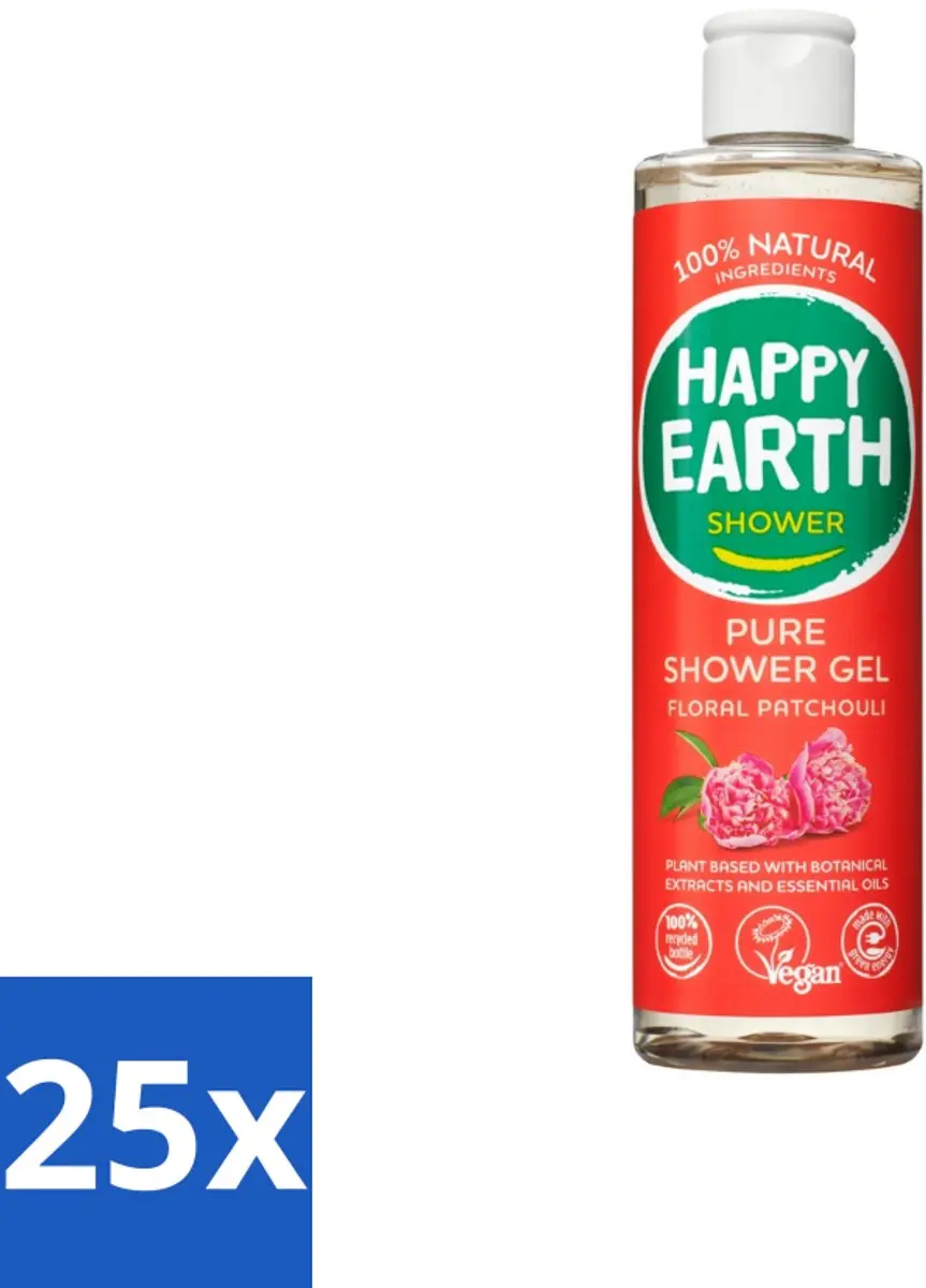 Happy Earth Douchegel Floral Patchouli 300ml