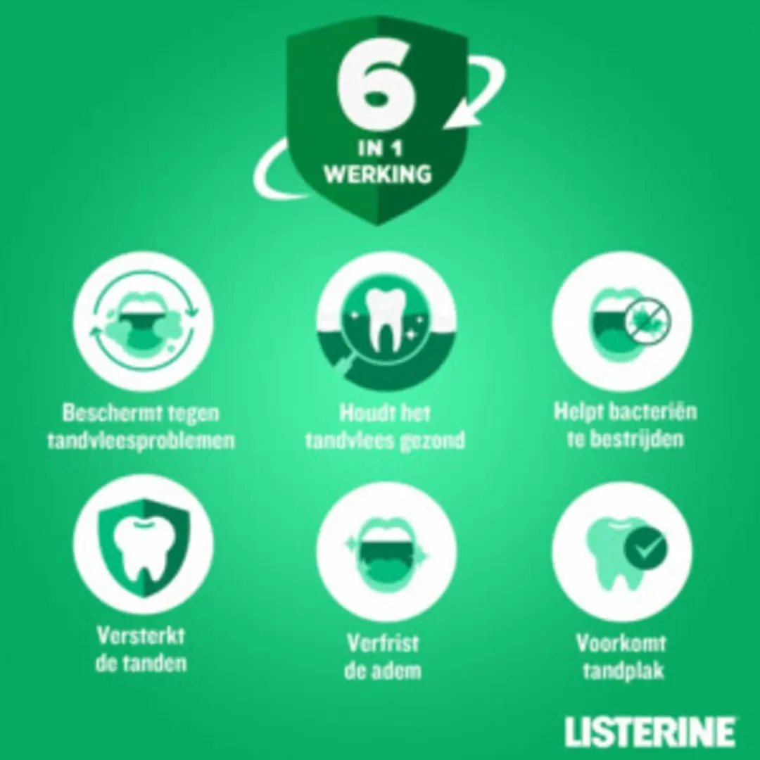 Listerine Total Care Mondwater 500ml - 15 Stuks
