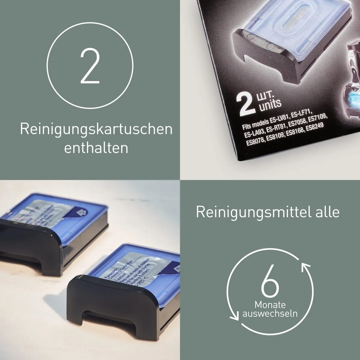 Panasonic WES035 Scheeraccessoire - 2 Stuks