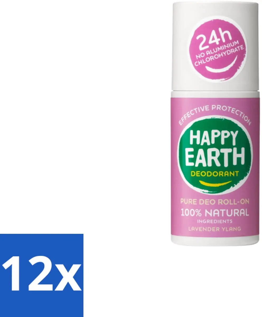 Happy Earth Deodorant Roll-On Lavender Ylang 75ml