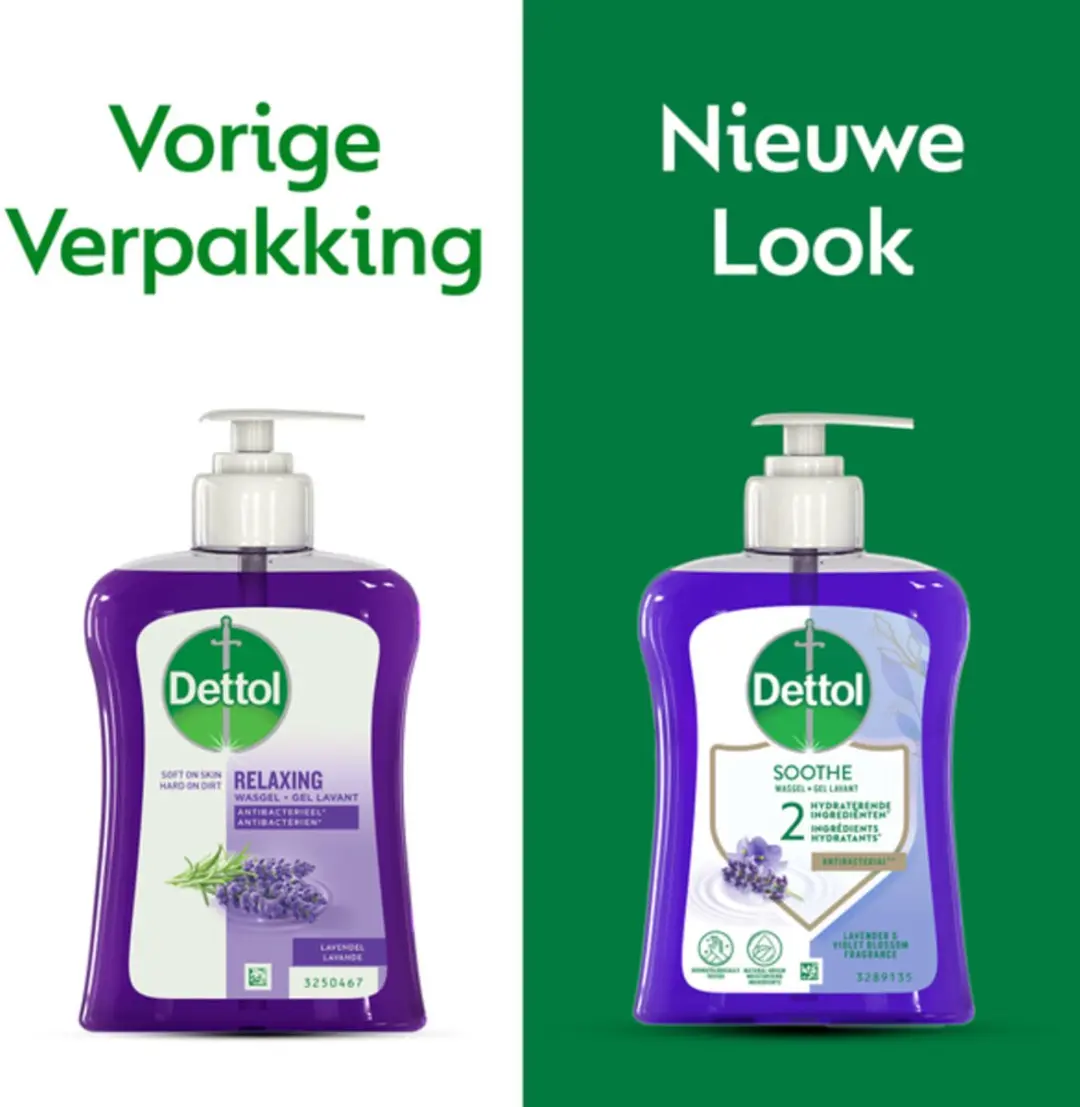 Dettol Handzeep Soothe Lavendel & Vioolbloesem 500ml - 2 Stuks