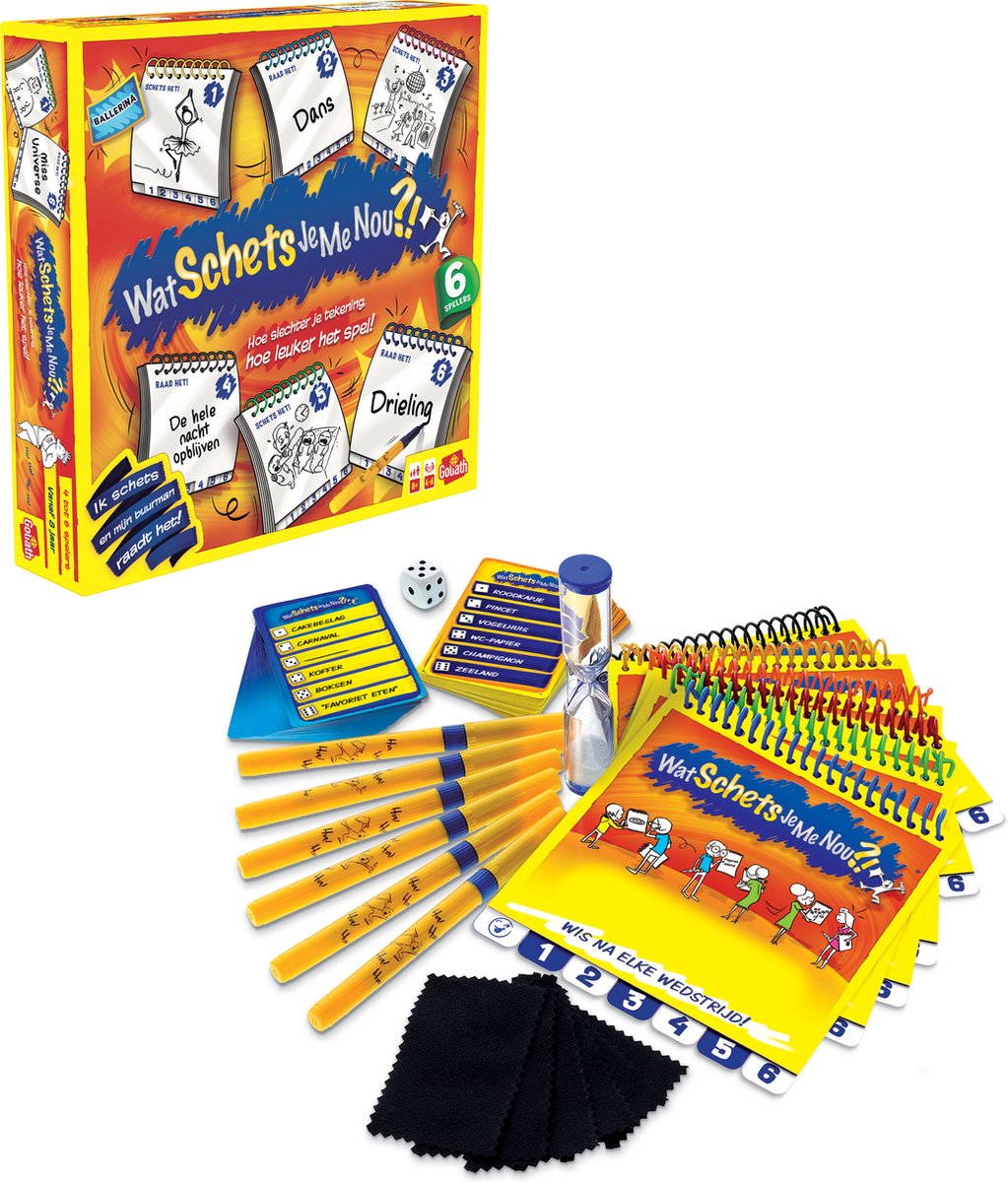 Goliath Wat Schets Je Me Nou?! - Bordspel - Partyspel - Tekenspel