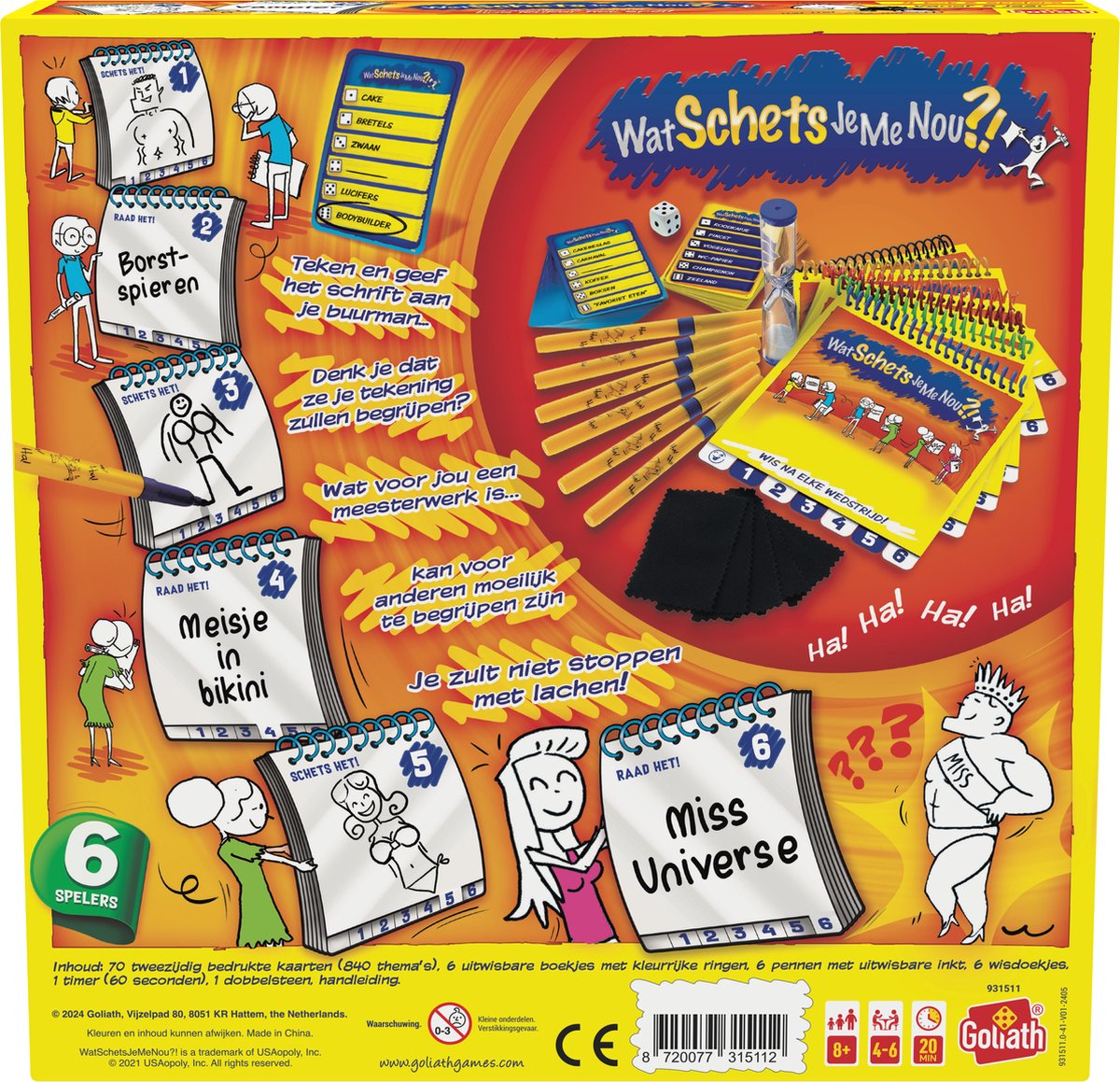 Goliath Wat Schets Je Me Nou?! - Bordspel - Partyspel - Tekenspel