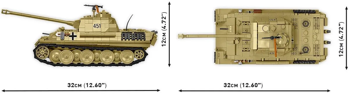 Cobi 2655 Panzer V Panther Ausf. G - 1133 Stukken