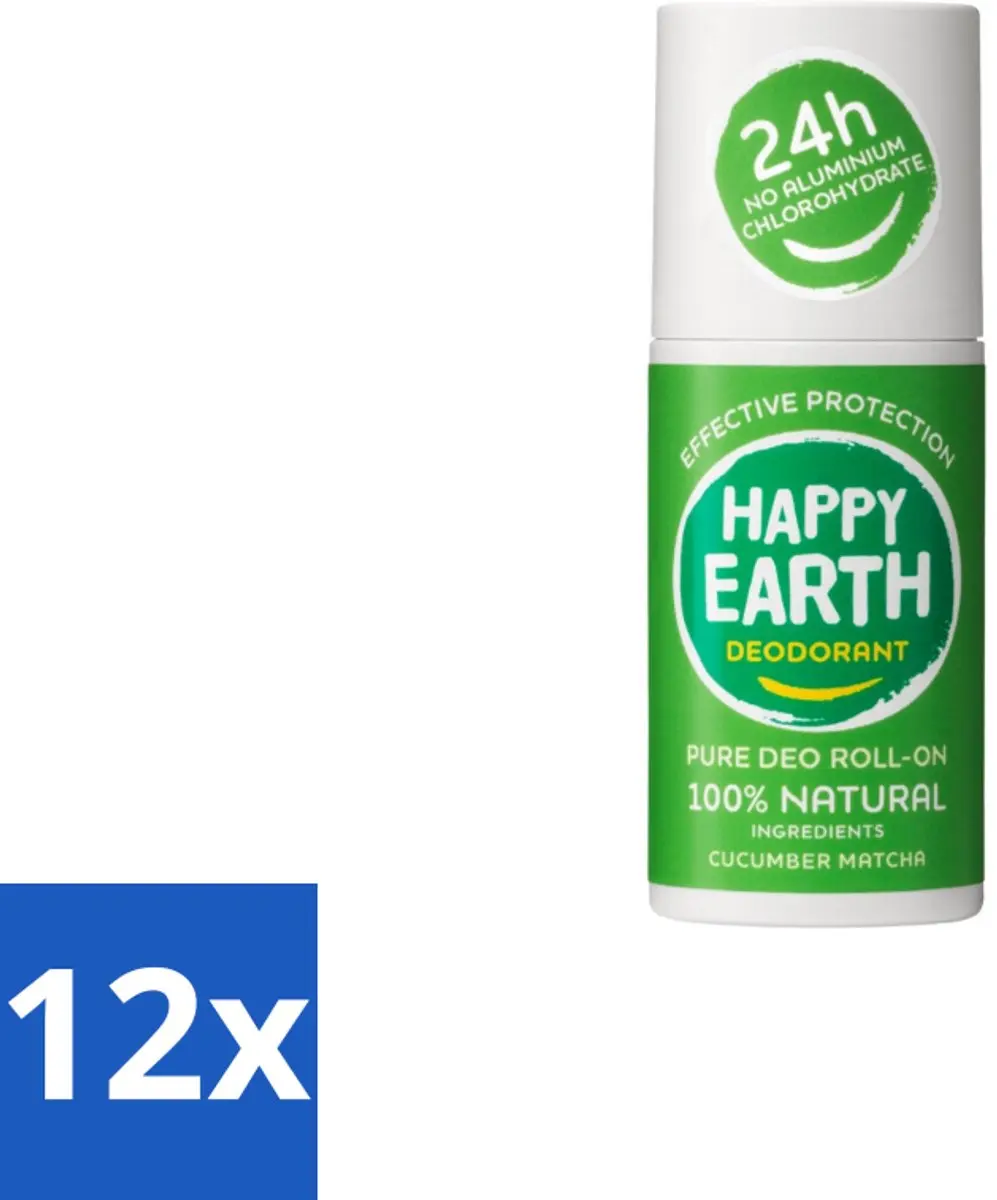 Happy Earth Cucumber Matcha Deodorant Roll-On 75ml