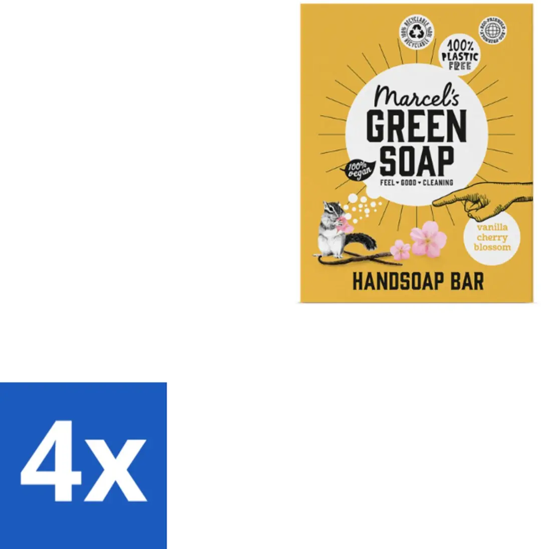 Marcel's Green Soap Handzeep Bar Vanille & Cherry Blossom