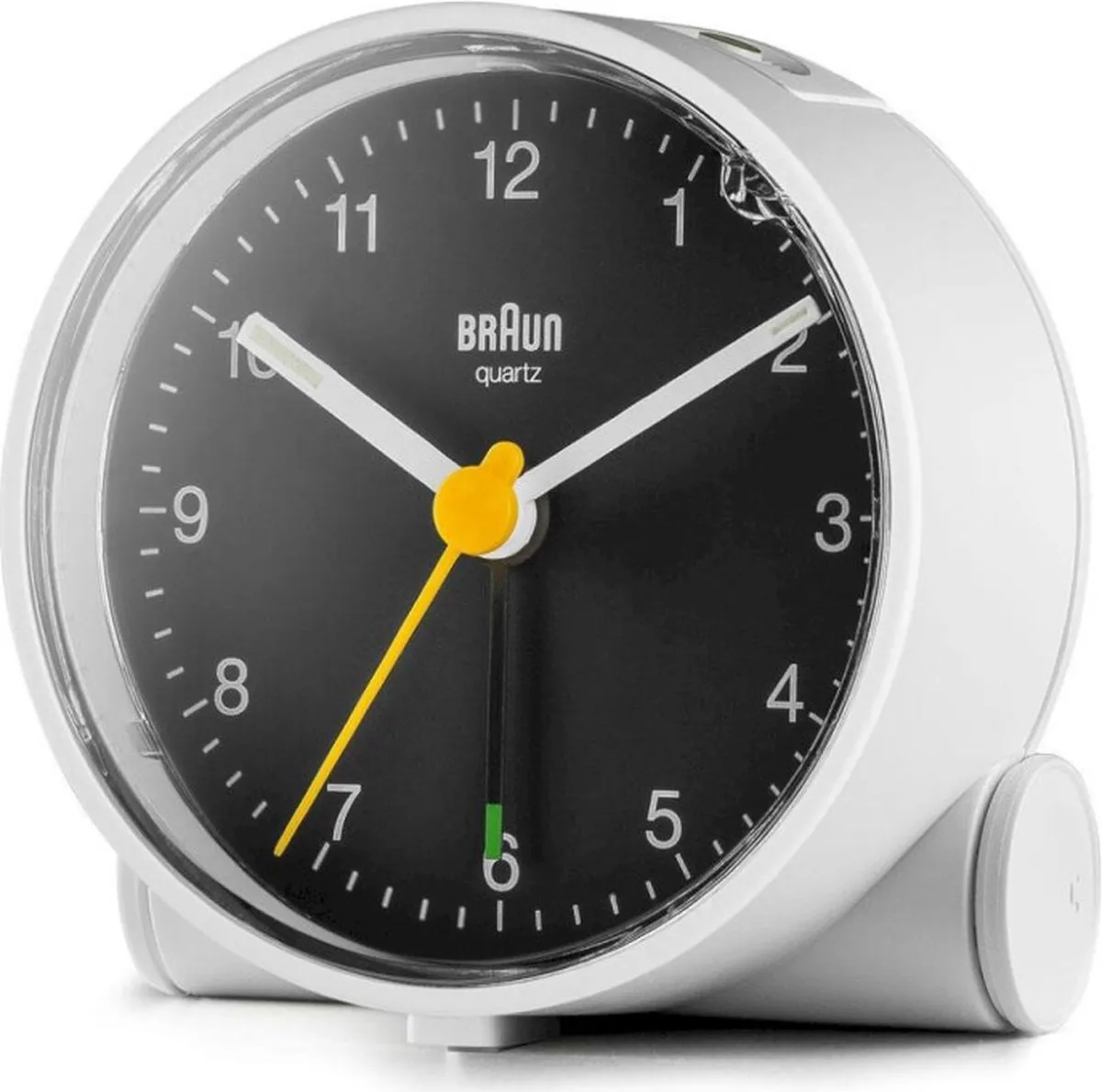 Braun BC01WB Analoog Wekker - Wit/Zwart
