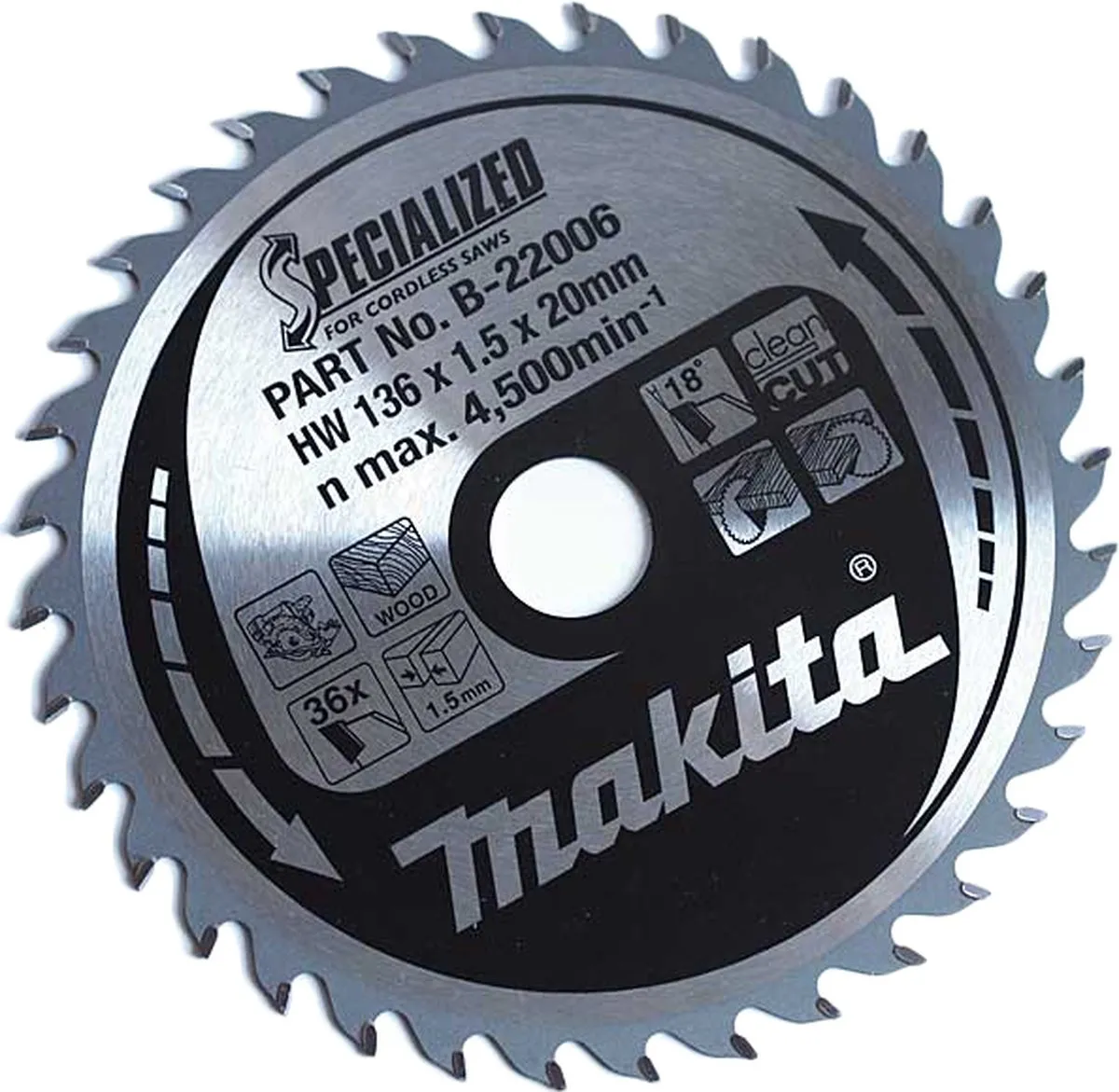 Makita B-22006 Cirkelzaagblad 136mm