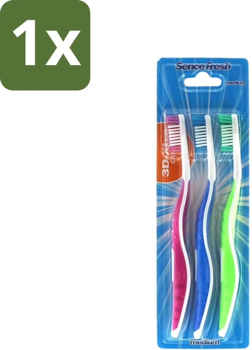 Sence Fresh 3D-Extra Clean Tandenborstels Medium