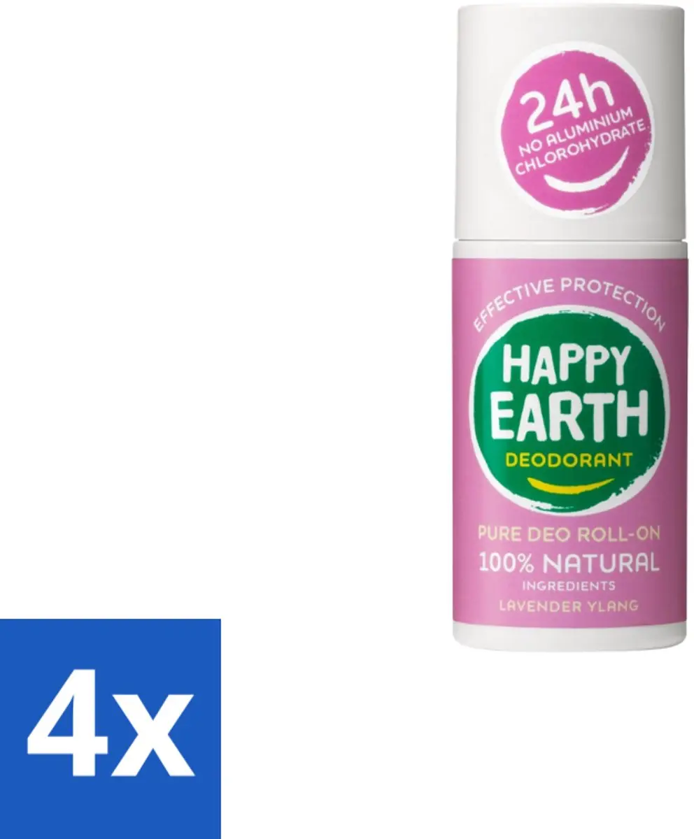 Happy Earth Deodorant Roll-On Lavender Ylang 75ml