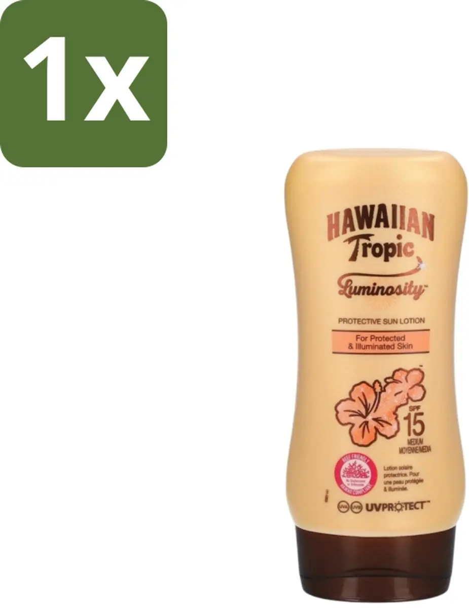 Hawaiian Tropic Luminosity Medium Zonnebrandlotion SPF15 180ml